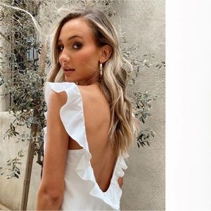 Show Me Your Mumu Serene Ivory Luxe Satin Dress XXL